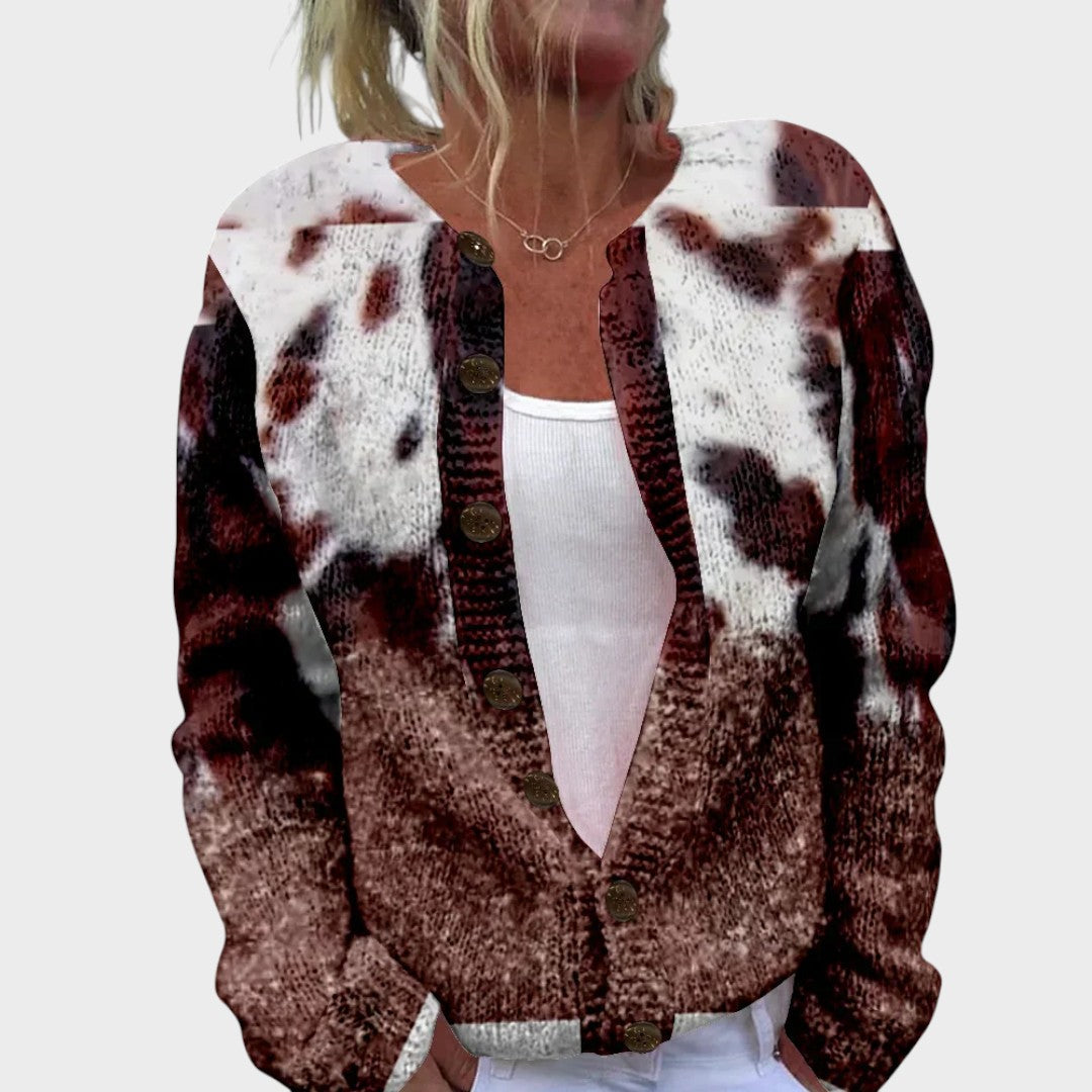 M25-CL001-FSHN-Sara™ - Cardigan Floral de Outono