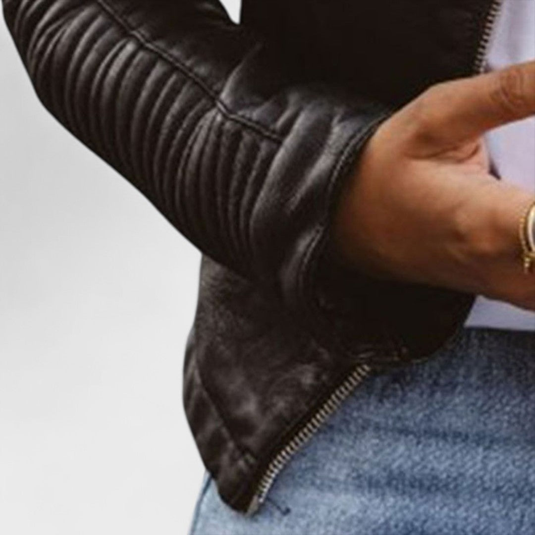 Vitória™ - Casaco de couro elegante