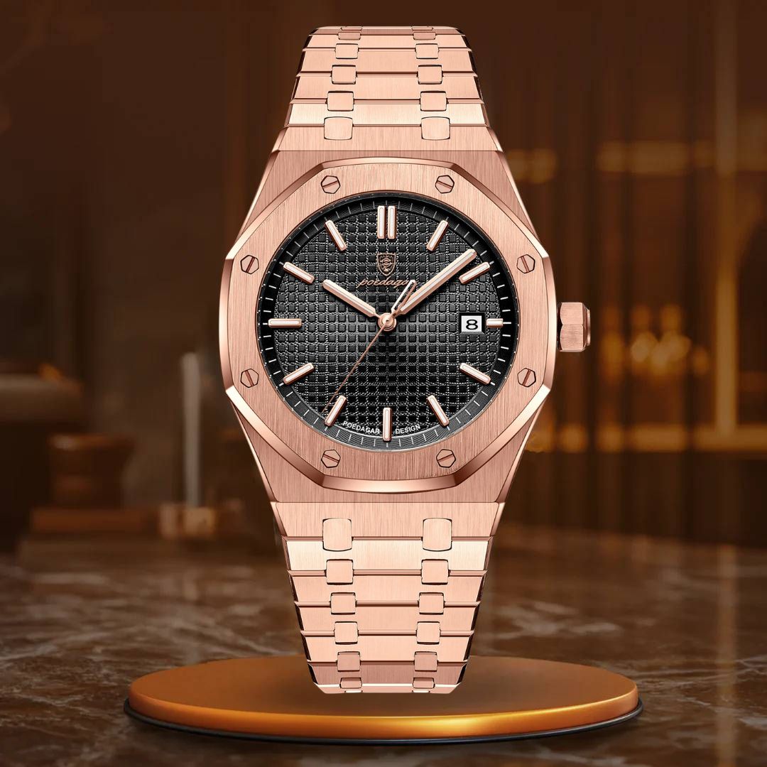 Relógio Masculino de Luxo com Data Luminosa