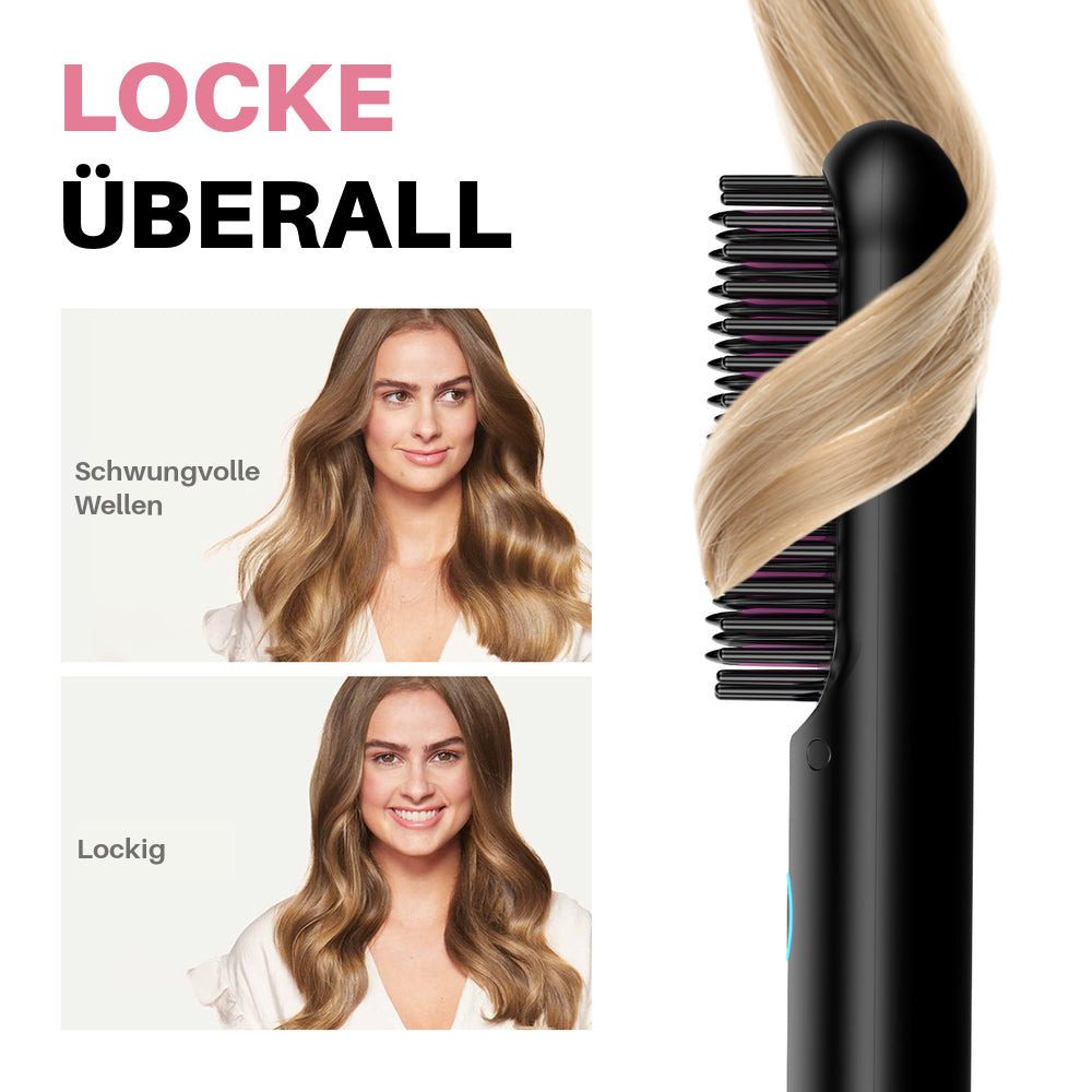 025-004-FSHN- Eleonor™ Tragbare Bürste – Glätten, Locken, Trocknen