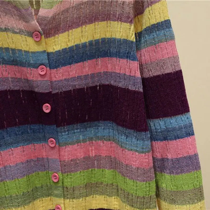 Myrna™ | Vintage inspirovaný pruhovaný svetr