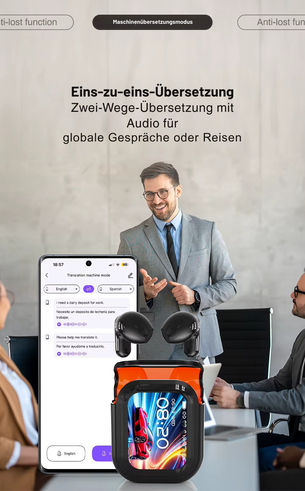 Auralis™ – HTC KI-Kopfhörer mit Sofortübersetzung.