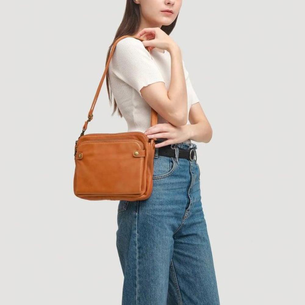 Annika™ - Kvalitní kožená dámská taška