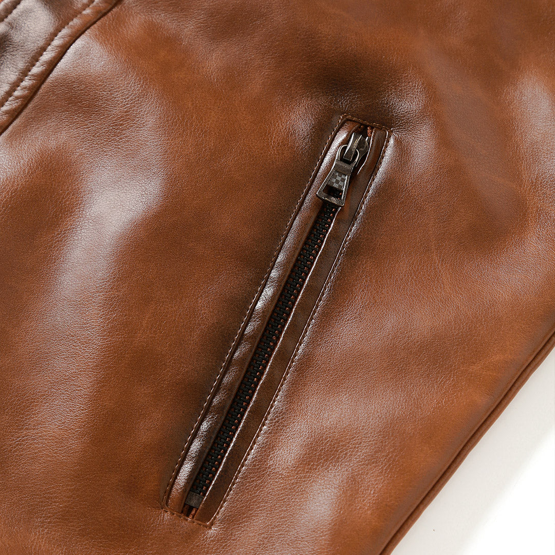 Casaco de Couro Roadster