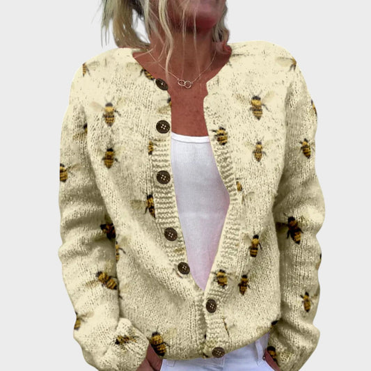 M25-CL001-FSHN-Bianca™ - Cardigan Floral de Outono