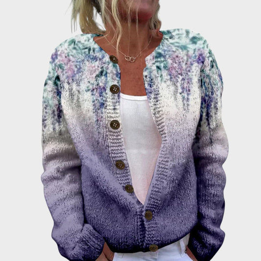 M25-CL001-FSHN-Inês™ - Cardigan Floral de Outono