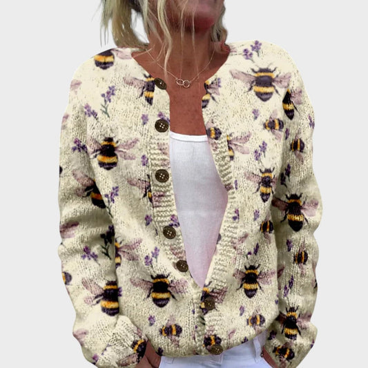 M25-CL001-FSHN-Alice™ - Cardigan Floral de Outono