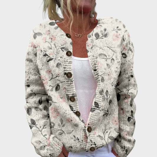 M25-CL001-FSHN-Margarida™ - Cardigan Floral de Outono